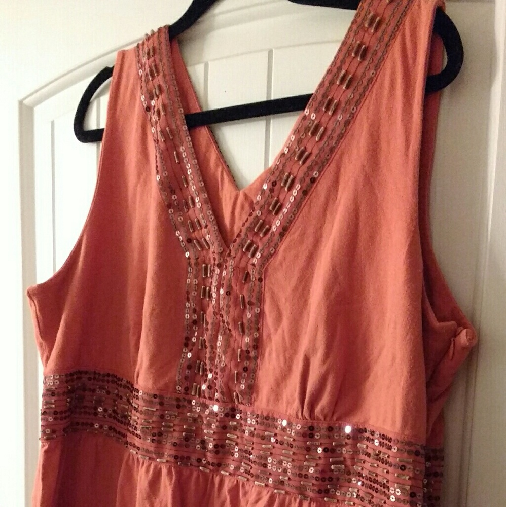 Gorgeous cotton sequins gypsy top